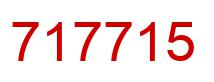 Number 717715 red image