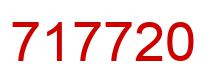 Number 717720 red image