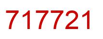 Number 717721 red image