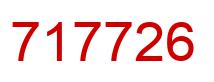 Number 717726 red image