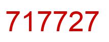 Number 717727 red image