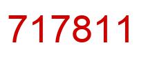 Number 717811 red image