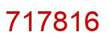Number 717816 red image