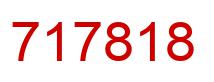 Number 717818 red image