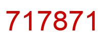 Number 717871 red image
