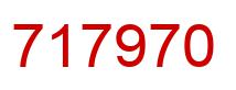 Number 717970 red image