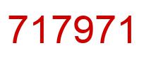 Number 717971 red image