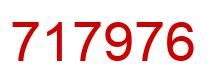 Number 717976 red image