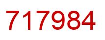 Number 717984 red image