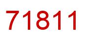 Number 71811 red image