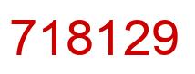 Número 718129 imagen rojo
