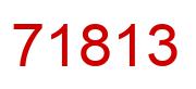 Number 71813 red image
