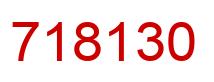 Número 718130 imagen rojo