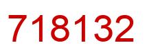 Número 718132 imagen rojo