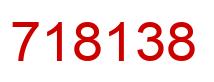Número 718138 imagen rojo