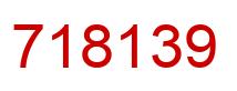 Número 718139 imagen rojo