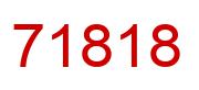 Number 71818 red image