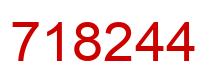 Number 718244 red image