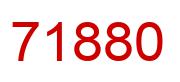 Number 71880 red image