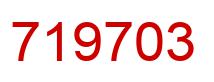 Number 719703 red image