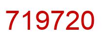 Number 719720 red image