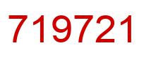 Number 719721 red image
