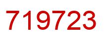 Number 719723 red image