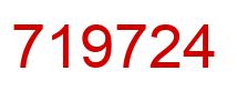 Number 719724 red image