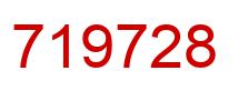 Number 719728 red image