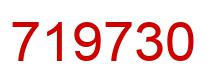 Number 719730 red image