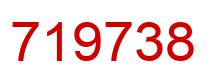 Number 719738 red image
