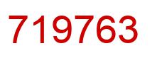 Number 719763 red image