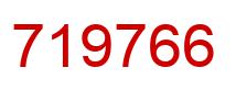 Number 719766 red image