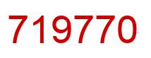 Number 719770 red image
