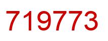 Number 719773 red image