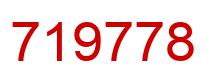 Number 719778 red image