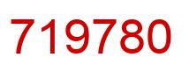 Number 719780 red image
