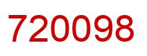 Number 720098 red image