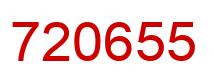 Número 720655 imagen rojo