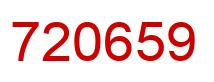Número 720659 imagen rojo