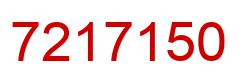 Number 7217150 red image