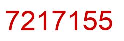 Number 7217155 red image