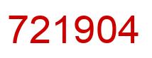 Number 721904 red image