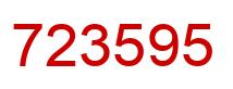 Number 723595 red image