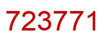 Número 723771 imagen rojo