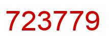 Number 723779 red image