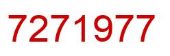 Number 7271977 red image