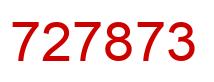 Number 727873 red image