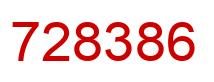 Número 728386 imagen rojo
