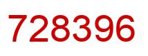 Number 728396 red image